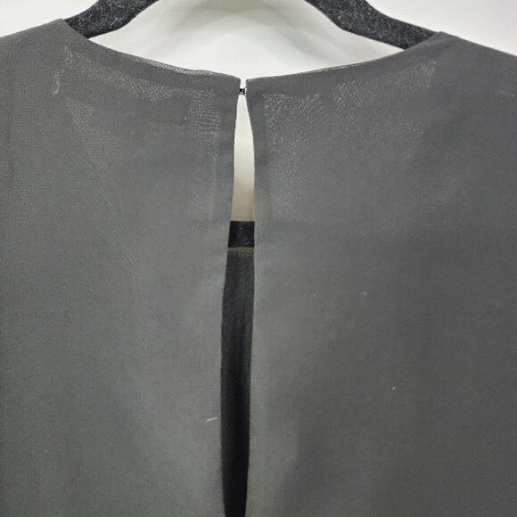 NEW BCBGeneration Embroidered‎ Sheer Sleeve Shift Mini Dress Long Sleeve XS $108 - Picture 11 of 15